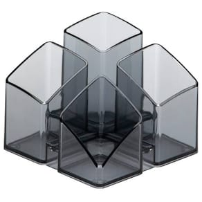 Schreibtischköcher HAN Scala, transparent-grau