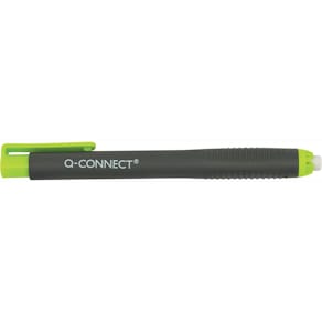 Gumstift Q-CONNECT, houder zwart/groen, navulbaar