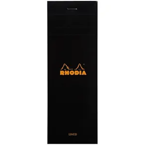 Rhodia head stapled pad black N°8 ruled