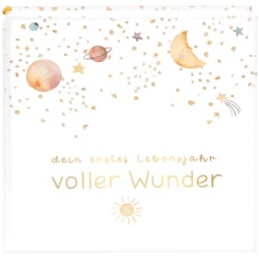 Fotoalbum Goldbuch Baby voller Wunder, Weltraum, weiß