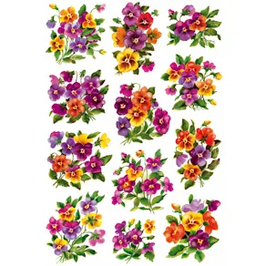 Herma stickers Decor blommor glitter (2)