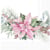 Serviette AMBIENTE Rosa Weihnachtsstern, 25x25 cm, 3-lagig, 20 St