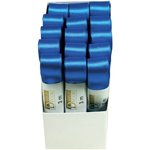 Doppelsatinband Goldina, 15mm x 3m, kornblau