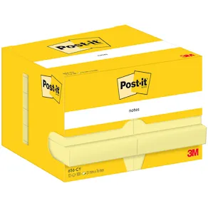 Post-It Gul, 51x76mm, 12st