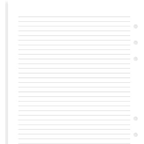 A5 Anteckningsblad Linjerade Vita