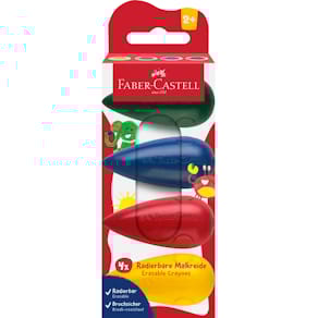 Wachsmalkreide Faber-Castell, 4 St., Birne, sortiert