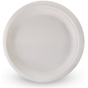 Tallerken bagasse 22cm hvit (50)