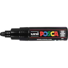 Paintmarker Uni POSCA PC-7M, 4,5 - 5,5 mm, zwart
