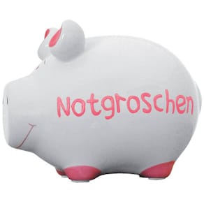Spardose KCG Notgroschen, Schwein, klein