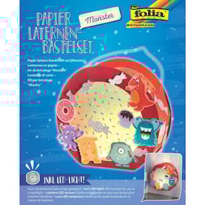 Bastelset Laterne Folia, mit LED, Motiv Monster