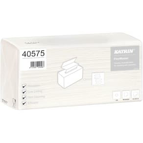 Aftørringsark Katrin 2-lag hvid 355x420 mm, 500 stk