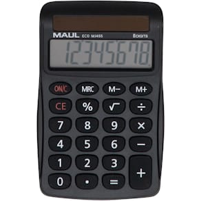 Bureaurekenmachine MAUL ECO MJ 455, zwart