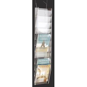 Blankettfack Transparent Plexi, A4S, 10 fack