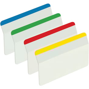 Haftmarker Post-it Index Strong, gebogen, 51x43,2 mm, 4 Farben, 4