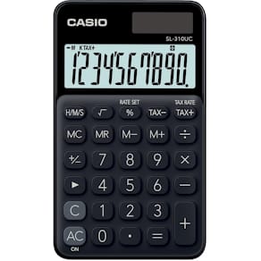 Taschenrechner Casio SL-310UC-BK, 10-stellig, schwarz