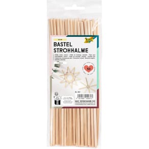 Bastelhalme Folia, 22 cm, 50 Stück, natur