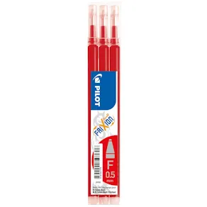 Refill PILOT Frixion 0,5mm röd 3/fp