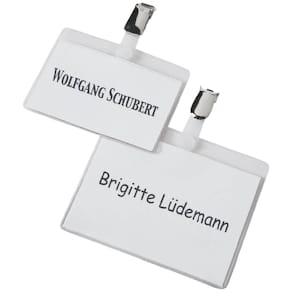 Namensschild VELOFLEX VELOCARD, 90 x 54 mm, transparent