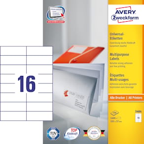 Avery ILC universal etiket 105x37mm (1600)