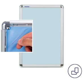 Prospektrahmen FRANKEN 25 mm, Alu, A3, silber