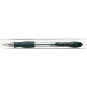 Bläckkulpenna PILOT Super Grip Svart, medium, 1.0mm, 12st