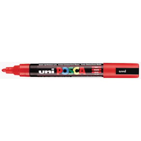Paintmarker Uni POSCA PC-5M, 1,8-2,5 mm, rood