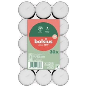 Värmeljus BOLSIUS Paraffin 6h 30/fp