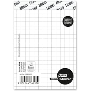 Notizblock Staufen Style A7, 5mm kariert, 50 Blatt