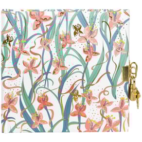 Tagebuch TURNOWSKY Garden Chic, weiß, 96 Seiten, mit Schloss