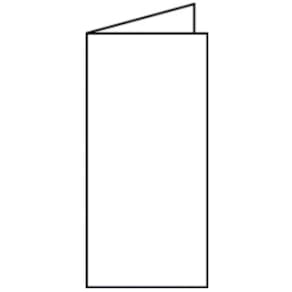 Faltkarte Rössler Paperado DL HD, weiß