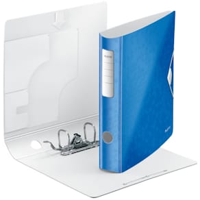 Ordner Leitz Active WOW, A4, 6 cm, blau metallic