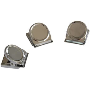 Magnetclip FRANKEN, rund, silber, 45 x 35 mm, 3 Stück