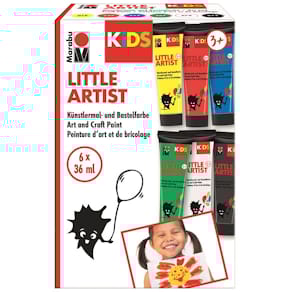 Bastelfarbe Marabu KiDS Little Artist, 6 St., sortiert