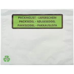 Packsedelskuvert papper C6 tryck 1000/fp