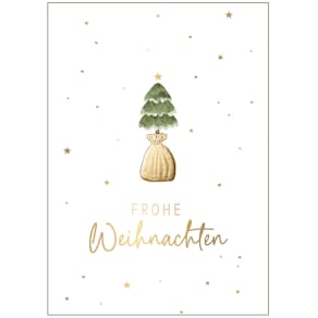 Geldscheinkarte Weihnachten, bunt, mit Umschlag