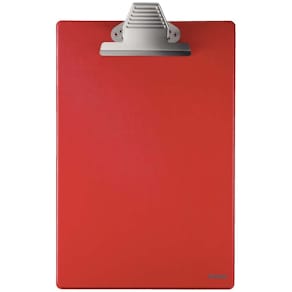 Clipboard u/forside PP A4 rød