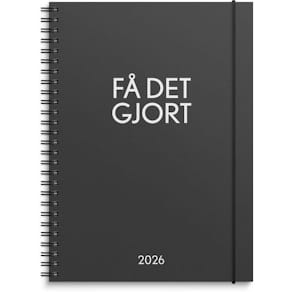 Kalender Få det gjort 2026 svart