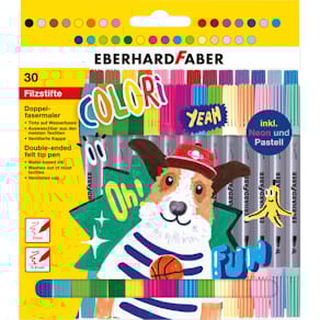 Doppelfasermaler Eberhard Faber Colori, 30 St., sortiert