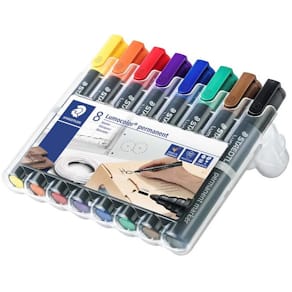 Whiteboardmarker STAEDTLER Lumocolor 2 mm, assorteret, 8 stk
