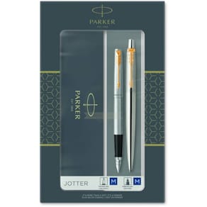 Geschenkset PARKER Jotter, FH+KS, Edelstahl/Gold