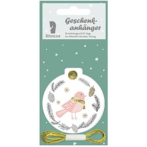 Geschenkanhänger Rössler Creative Shop, Weihnachten, 10 Stück