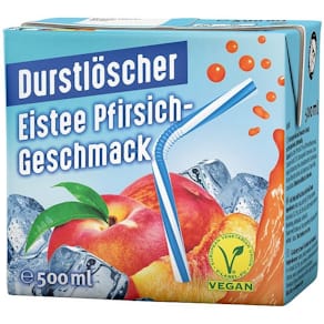 Eistee DURSTLÖSCHER Pfirsich, 12 x 0,5L