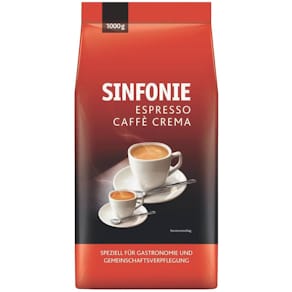 Kaffeebohnen Jacobs Sinfonie, 1 kg, Espresso Caffè Crema
