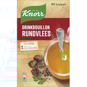 Drinkbouillon Knorr rundvlees, 175 ml, doos van 80 stuks