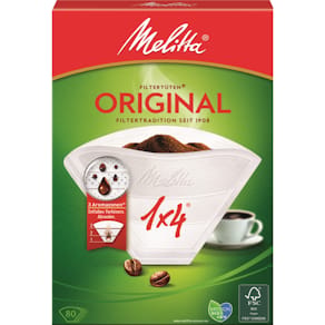 Kaffeefilter Melitta Original 1x4 Aromapor, 80 St., naturbraun