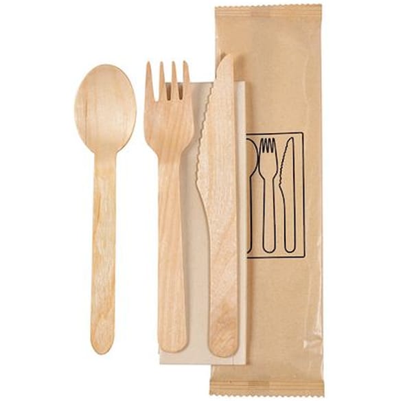 Bestikkpose DUNI tre 3deler m/serviett 250st