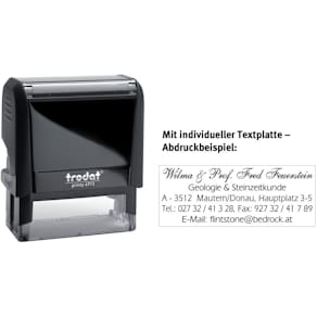 Stempel Trodat Printy 4913, schwarz, Kissen schwarz