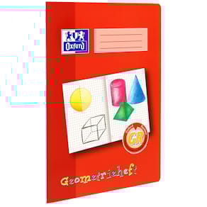 Geometrieheft Oxford GR, A4, 16 Blatt, Punktraster, rot