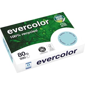 Papier Clairefontaine Evercolor, gerecycled, gekleurd, A4, 80 g/m