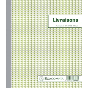 Leveringenboek Exacompta, 21 x 18 cm, dupli (50 x 2 vel)